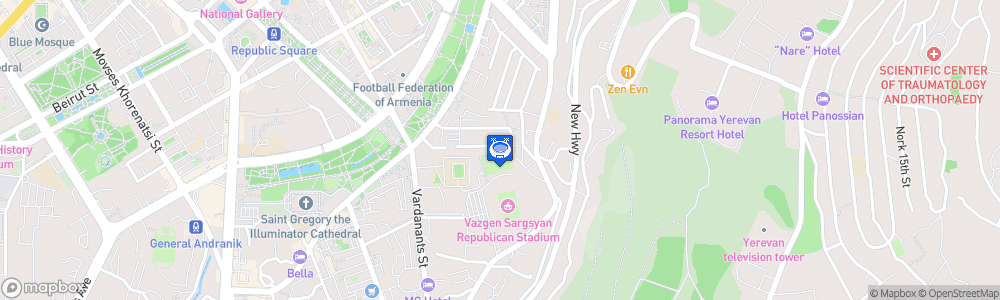 Static Map of Khoren Hovhannisyan Sports School Field