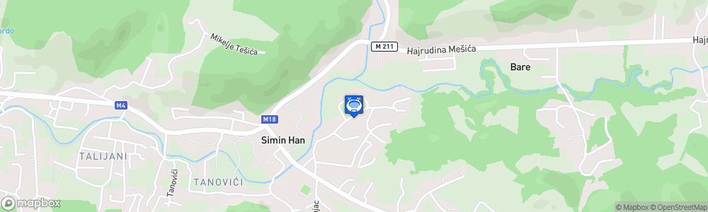 Static Map of Stadion Bare - Simin Han
