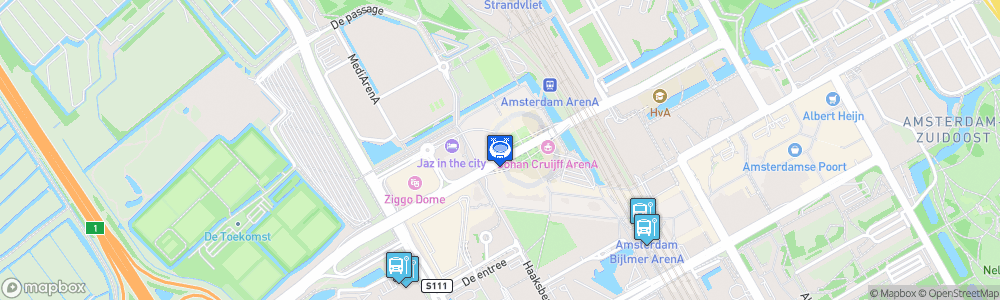 Static Map of Johan Cruijff ArenA