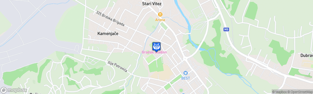 Static Map of Gradski stadion Vitez