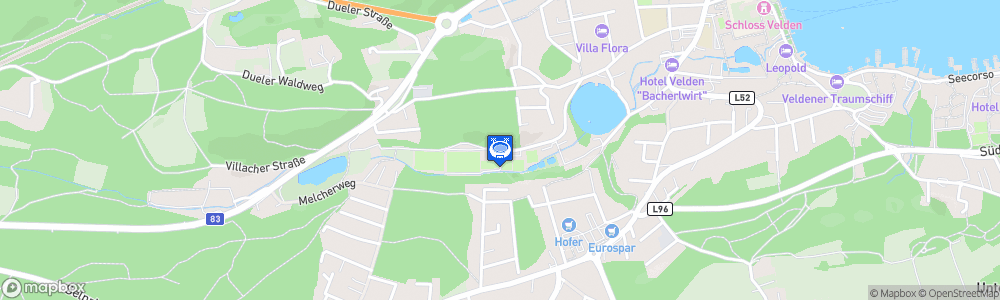 Static Map of Waldarena Velden