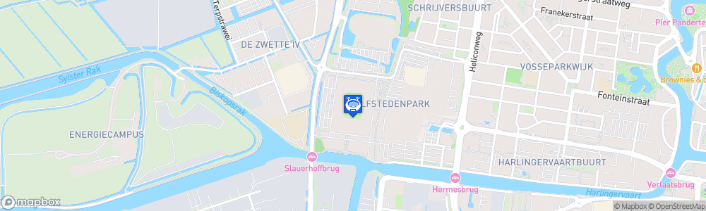 Static Map of Kooi Stadion