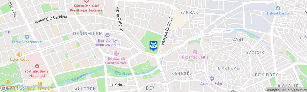 Static Map of Kamil Ocak Stadyumu