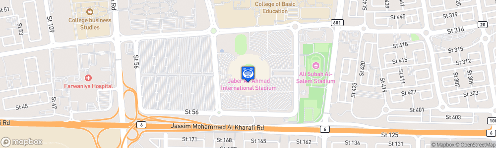 Static Map of Jaber Al-Ahmad International Stadium
