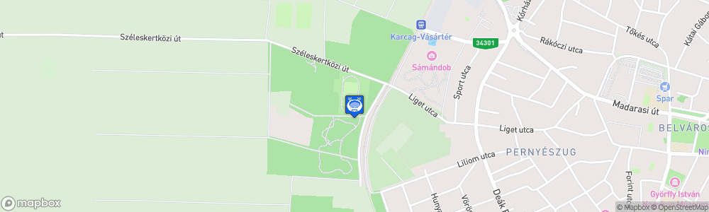 Static Map of Ligeti úti Sporttelep