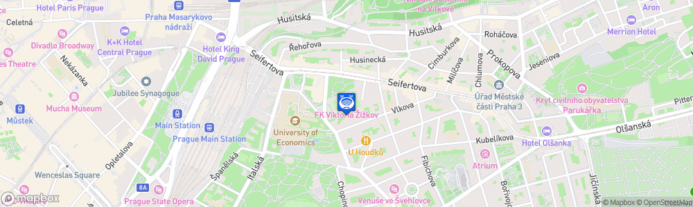Static Map of Stadion Seifertova ulice