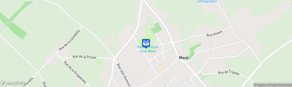 Static Map of Stade des Vert et Blanc