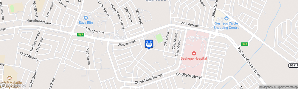 Static Map of Seshego Stadium