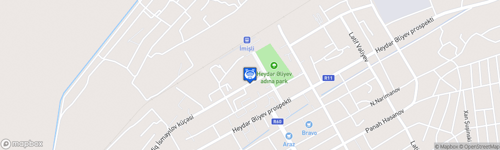 Static Map of Heydər Əliyev adına İmişli şəhər stadion
