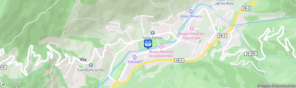 Static Map of Estadi de la FAF