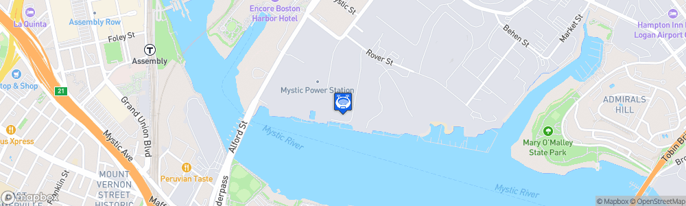 Static Map of Everett Stadium