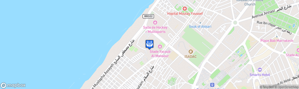 Static Map of Patinoire de Yacoub El Mansour