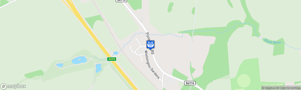 Static Map of Woolsington Hall
