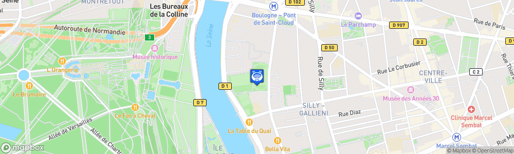 Static Map of Stade Alphonse Le Gallo