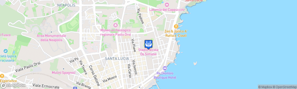 Static Map of Stadio Nicola de Simone