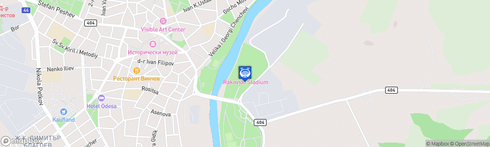 Static Map of Stadion Rakovski
