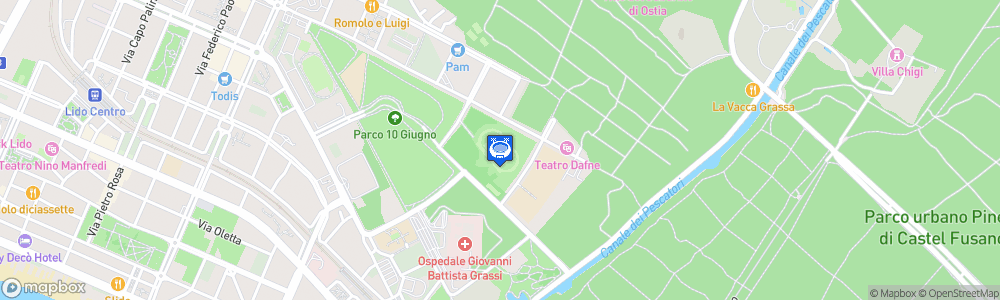 Static Map of Stadio Pasquale Giannattasio