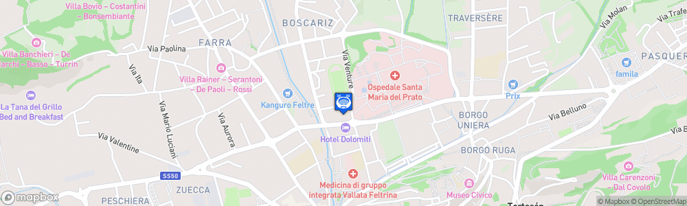 Static Map of Stadio Zugni Tauro