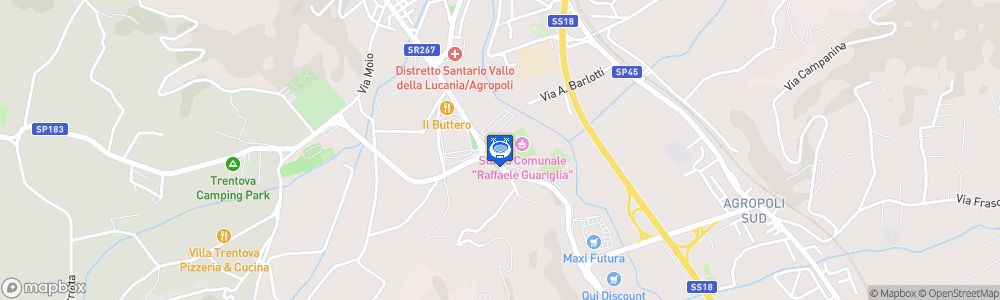 Static Map of Stadio Raffaele Guariglia