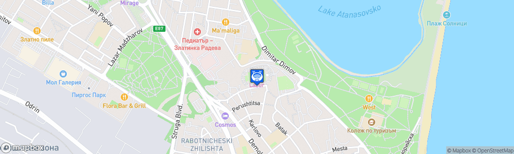 Static Map of Stadion Lazur