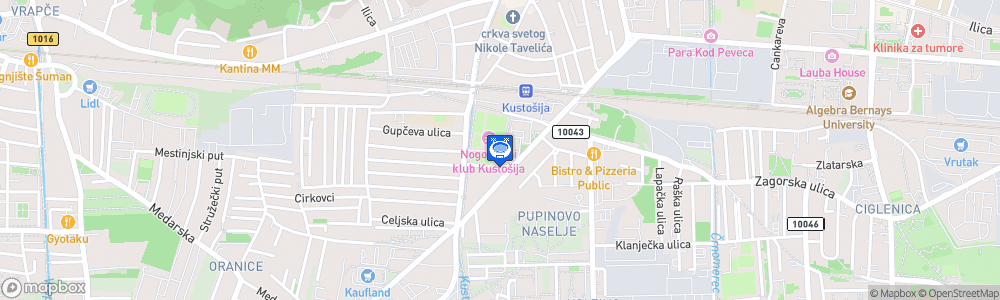 Static Map of Stadion Kustosija