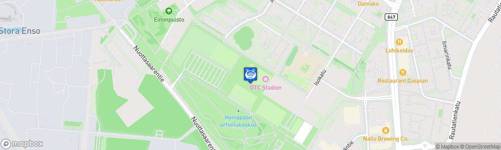 Static Map of OTC Stadion
