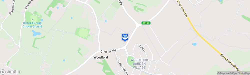 Static Map of Notcutts Woodford Park