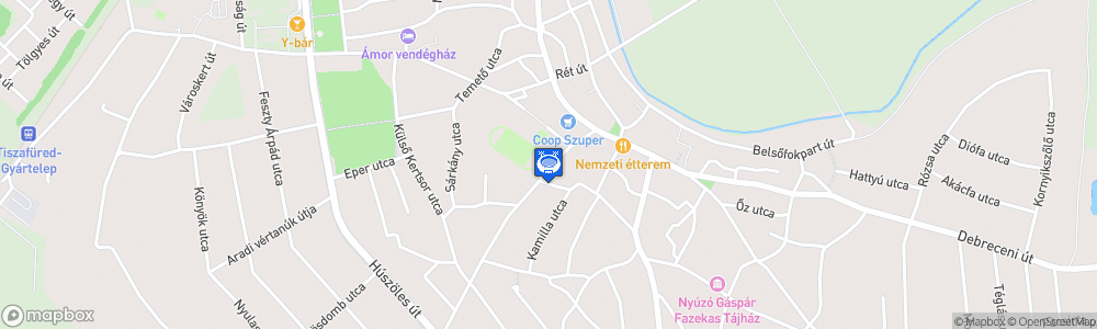 Static Map of Lipcsey Elemér Sporttelep