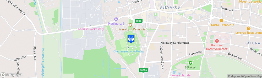 Static Map of Nagykanizsai Olajbanyasz Stadion