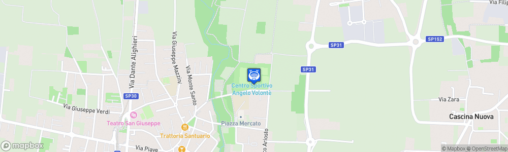 Static Map of Centro Sportivo Comunale Angelo Volonte