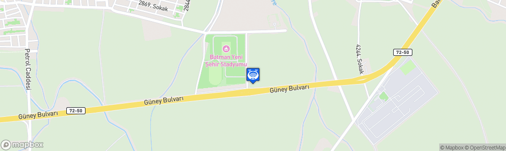 Static Map of Batman Yeni Şehir Stadyumu
