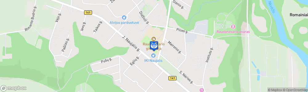 Static Map of Raudondvario stadionas