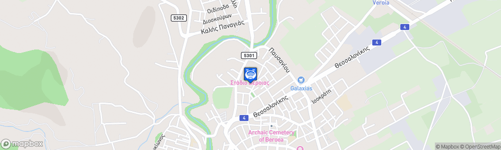 Static Map of Veria Stadium