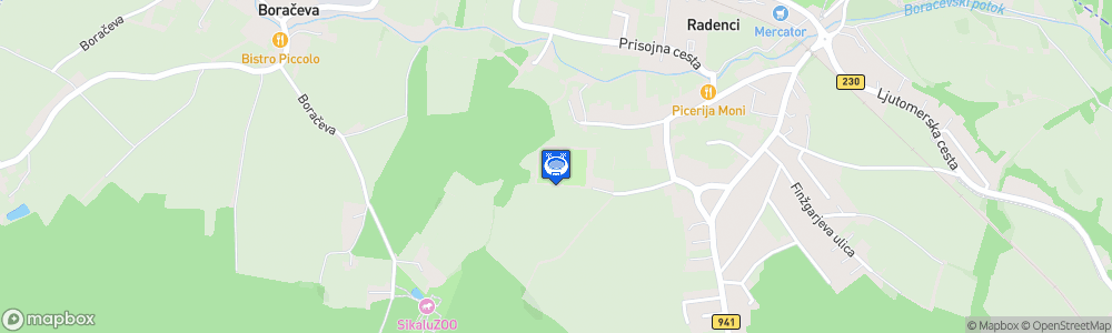 Static Map of Sportni park Radenci