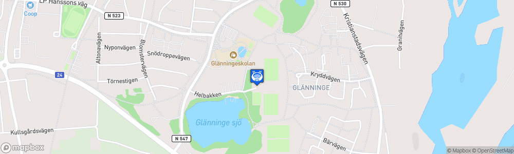 Static Map of Glanninge Park