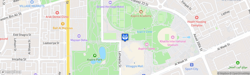 Static Map of Aspire Zone