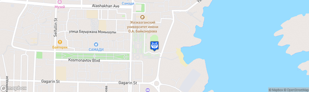 Static Map of Stadion Metallurg - Zhezqazghan