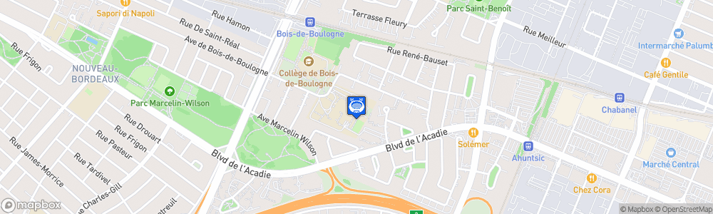 Static Map of Centre sportif Bois-de-Boulogne