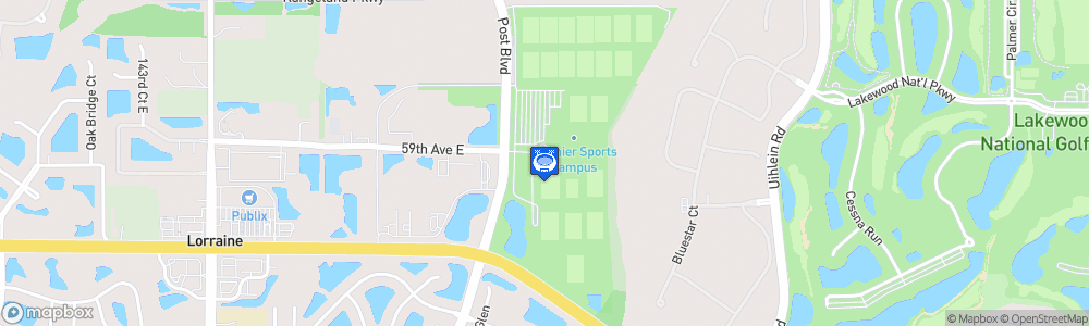 Static Map of Premier Sports Campus at Lakewood Ranch