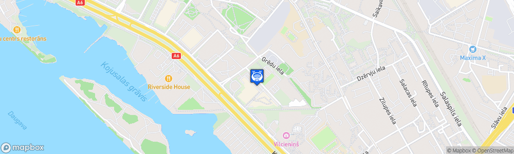 Static Map of Krasta Sporta Centrs