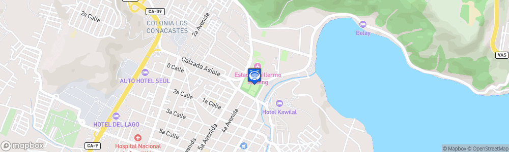 Static Map of Estadio Guillermo Slowing