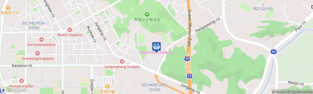 Static Map of Paju Stadium