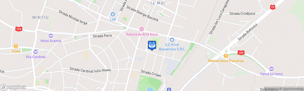 Static Map of Daniel Prodan Stadium