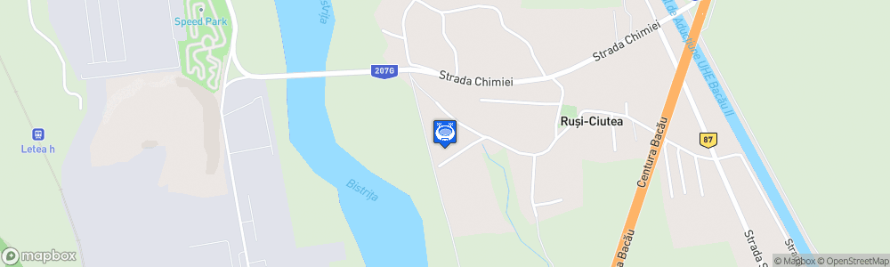 Static Map of Baza Sportiva FC Bacau