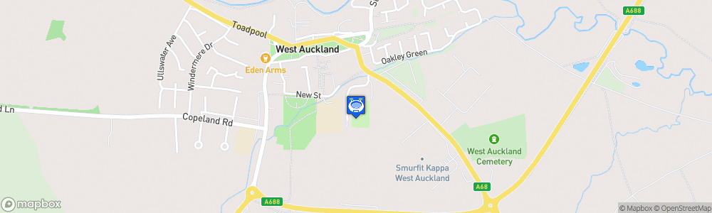Static Map of The Northern Metal Recycling Stadium