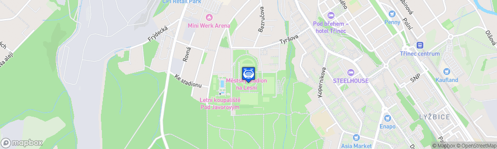 Static Map of Stadion Rudolfa Labaje