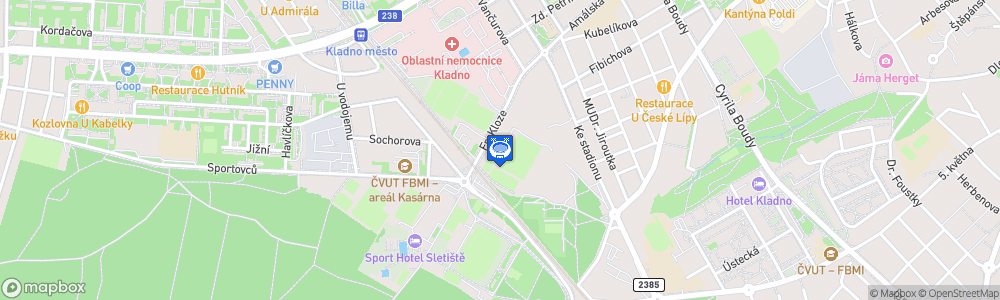 Static Map of Stadion Františka Kloze