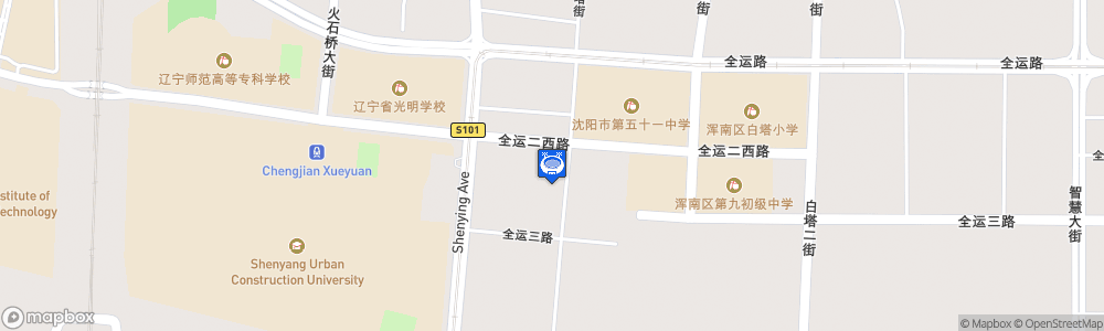 Static Map of Shenyang Urban Construction University Stadium