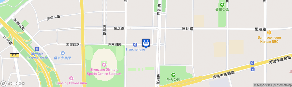 Static Map of Shenyang Olympic Sports Center Stadium