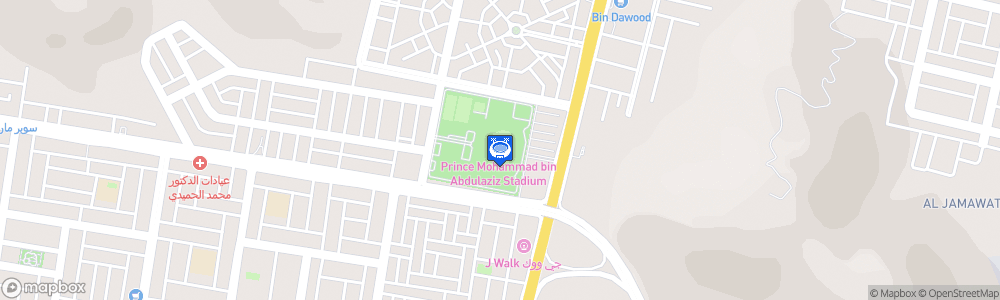 Static Map of Prince Mohammed Bin Abdulaziz Sport City